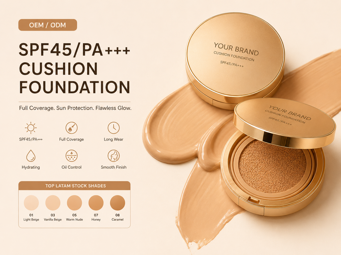 SPF45 PA+++ Cushion Foundation